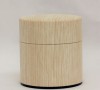 Natural Wood Tin Canister wide3.5oz (100g) Oak