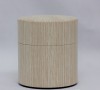 Natural Wood Tin Canister wide5.3oz (150g) Oak