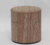 Natural Wood Tin Canister wide3.5oz (100g) Walnut