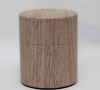 Natural Wood Tin Canister wide7oz (200g) Walnut